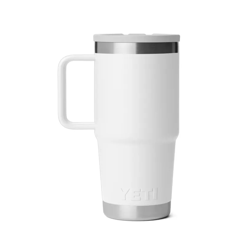 Yeti Rambler 20oz Travel Straw Mug in White-2
