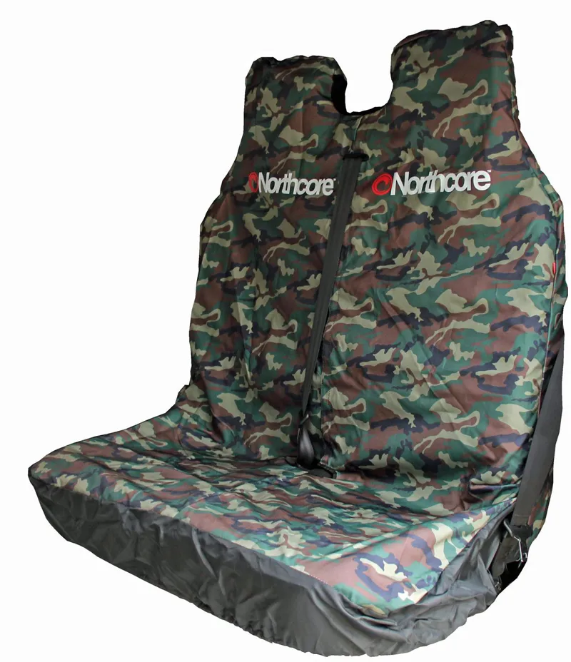 Northcore Water Resistant Double Van Seat Cover in Camo