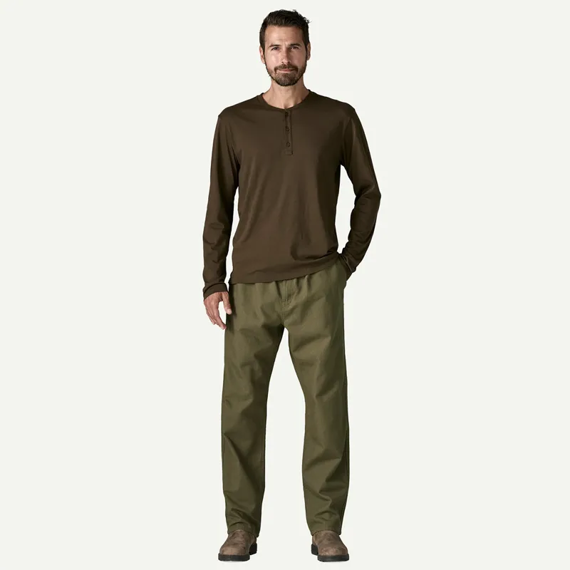 Patagonia Men's Point Reyes Canvas Gi Pants in Basin Green-3