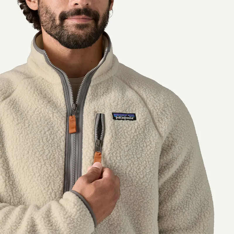 Patagonia Retro Pile Fleece Jacket in Pelican-4