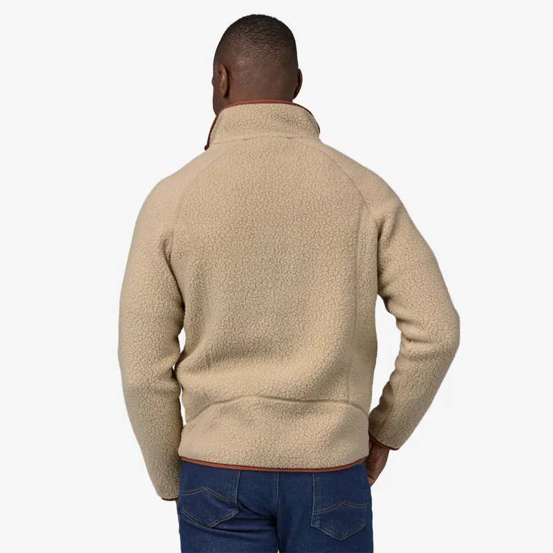 Patagonia Retro Pile Fleece Jacket in El Cap Khaki w/Sisu Brown-2