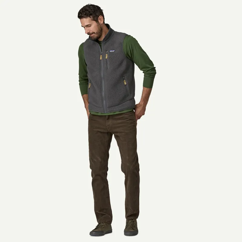 Patagonia Retro Pile Fleece Vest in Forge Grey-3
