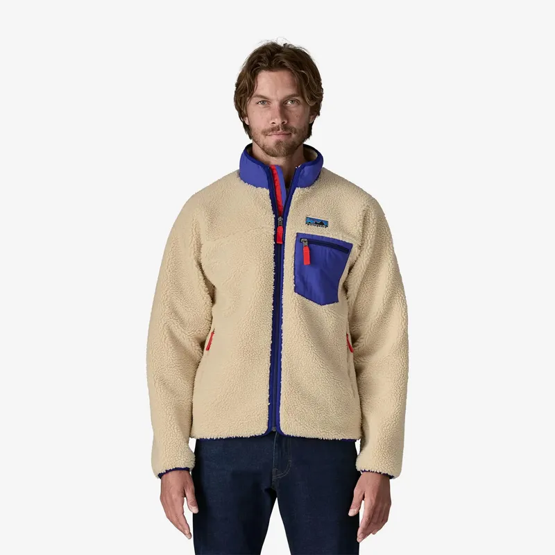 Patagonia Men's Classic Retro-X Fleece Jacket in Dark Natural-1