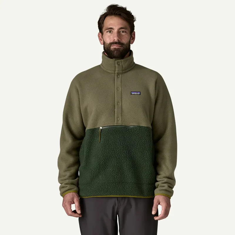 Patagonia Retro Pile 1/2 Snap Pullover in Old Growth Green-1