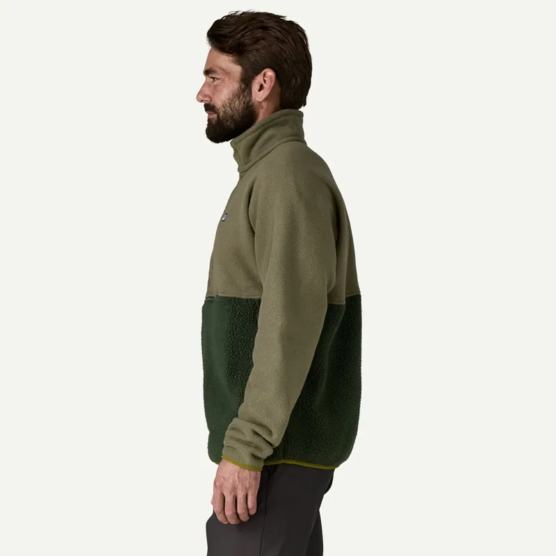 Patagonia Retro Pile 1/2 Snap Pullover in Old Growth Green-4