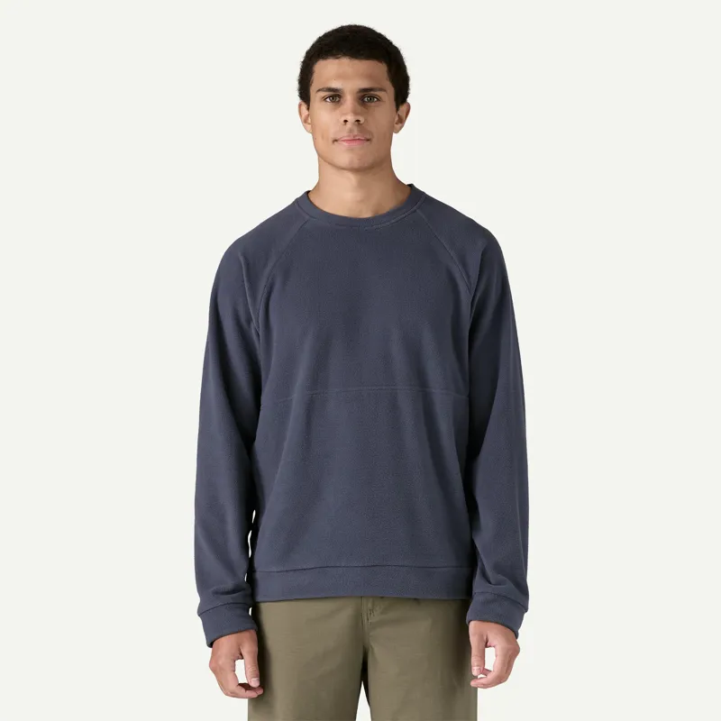 Patagonia Micro D Fleece Crewneck in Smolder Blue-1