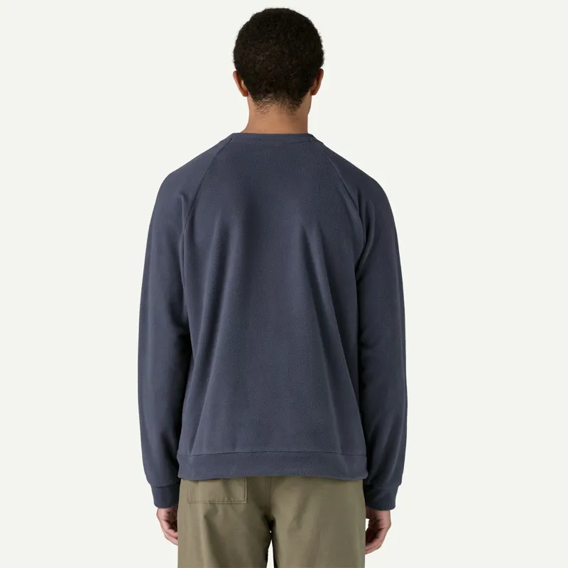 Patagonia Micro D Fleece Crewneck in Smolder Blue-2