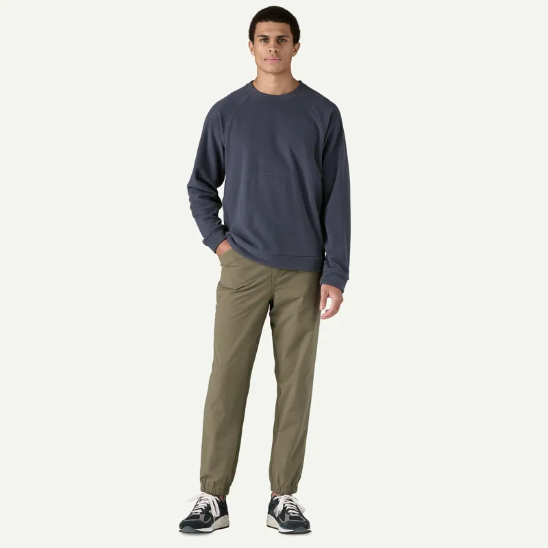 Patagonia Micro D Fleece Crewneck in Smolder Blue-3