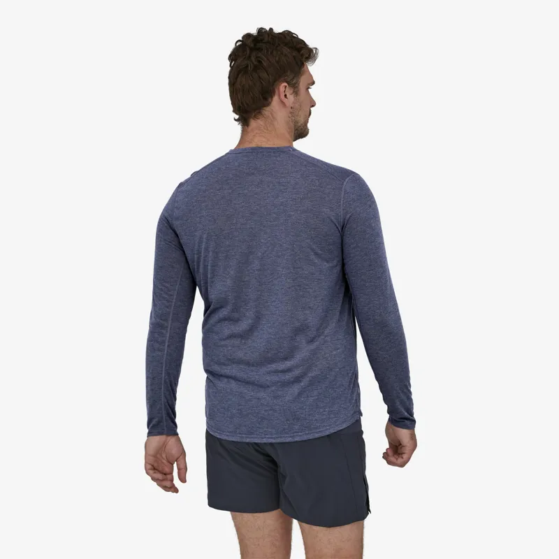 Patagonia Capilene Cool Long Sleeve Mens Trail Shirt in Classic Navy-2