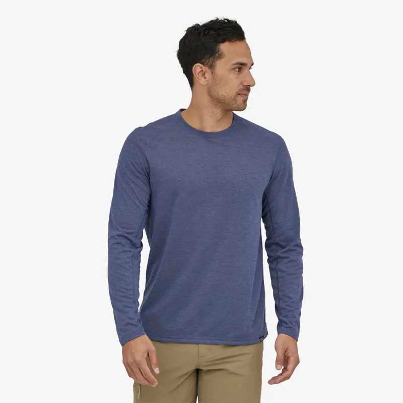 Patagonia Capilene Cool Long Sleeve Mens Trail Shirt in Classic Navy-3