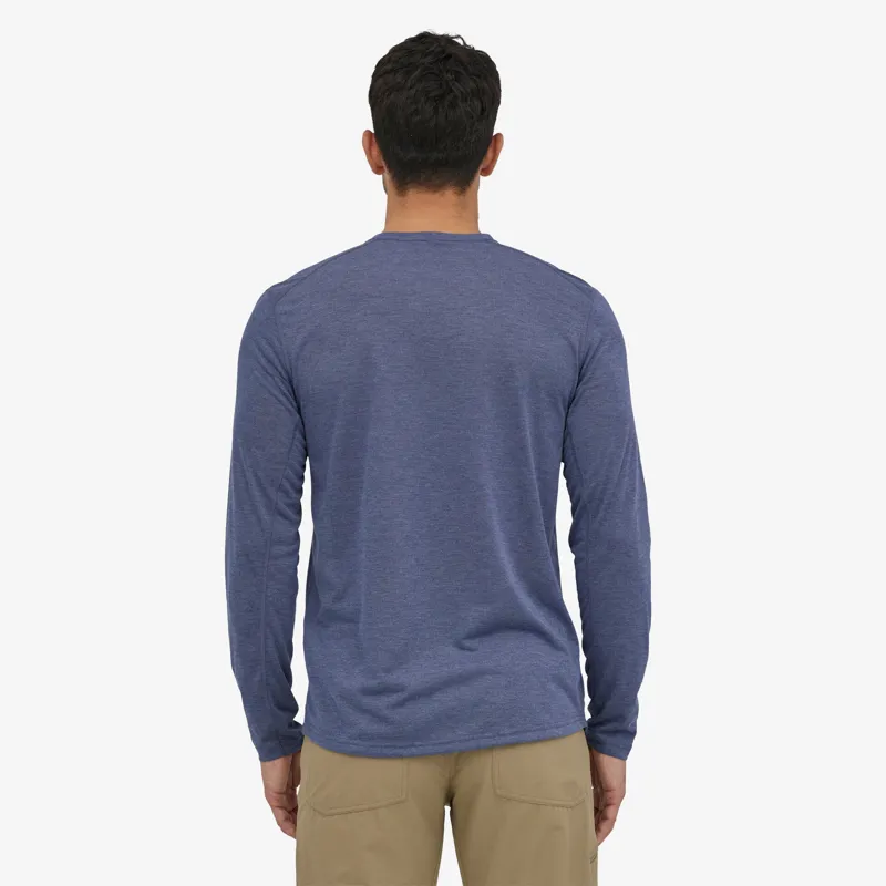 Patagonia Capilene Cool Long Sleeve Mens Trail Shirt in Classic Navy-4