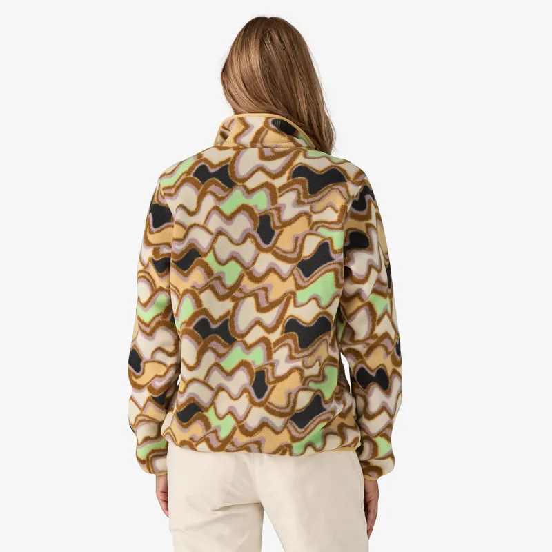 Patagonia Lightweight Synchilla Snap-T Women's Pullover in Small Currents: Natural-2