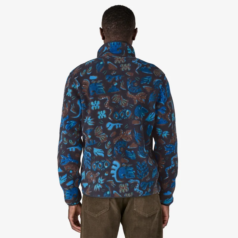 Patagonia Lightweight Synchilla Snap-T Pullover in Across Oceans Pitch Blue-2