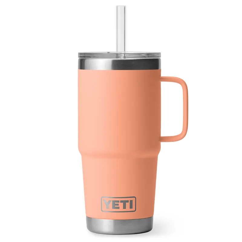 Yeti Rambler 25oz Straw Mug in Lowcountry Peach-1