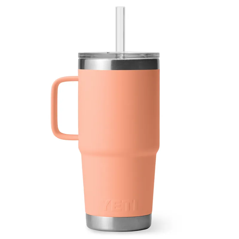 Yeti Rambler 25oz Straw Mug in Lowcountry Peach-2