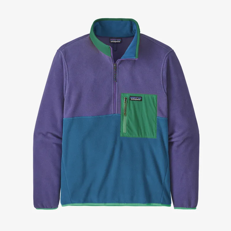 Patagonia Microdini Half-Zip Fleece Pullover in Bayou Blue