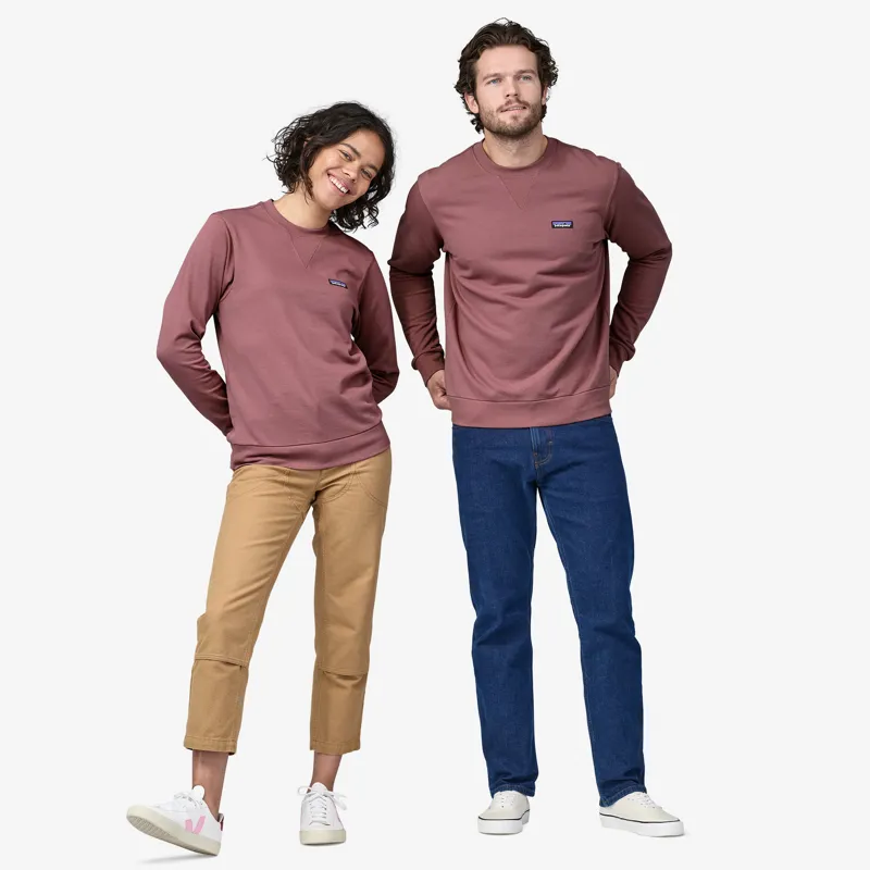 Patagonia Regenerative Organic Certified Cotton Crewneck Sweatshirt in Evening Mauve-3