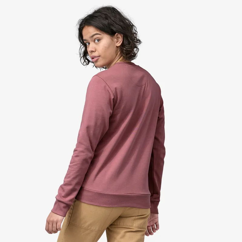 Patagonia Regenerative Organic Certified Cotton Crewneck Sweatshirt in Evening Mauve-5