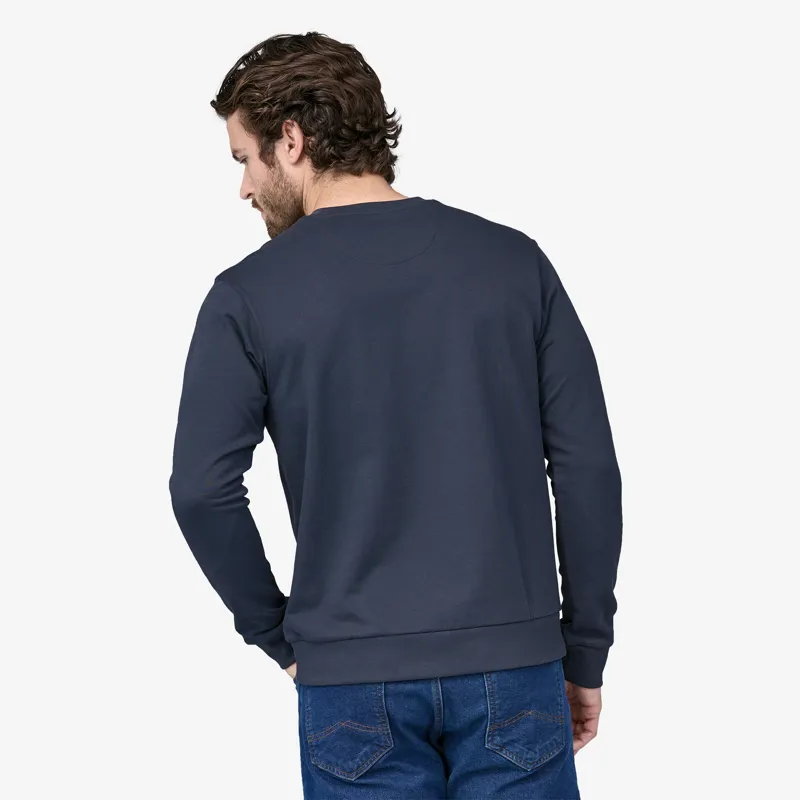 Patagonia Regenerative Organic Certified Cotton Crewneck Sweatshirt in Smolder Blue-2