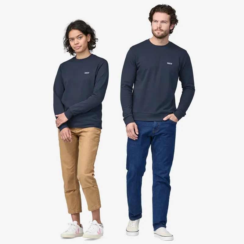 Patagonia Regenerative Organic Certified Cotton Crewneck Sweatshirt in Smolder Blue-3