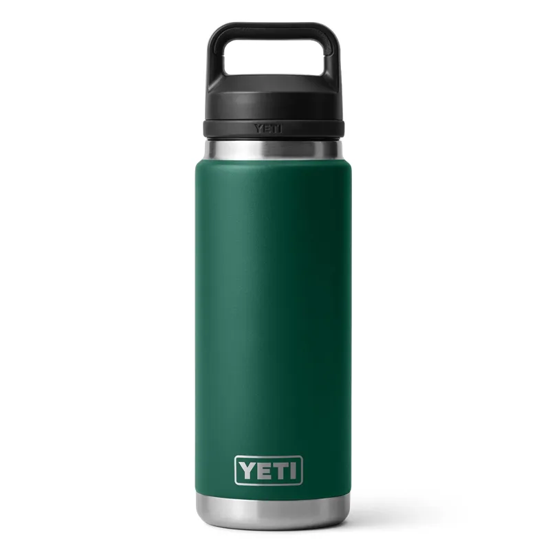 Yeti Rambler 26oz Chug Bottle in Black Forest Green