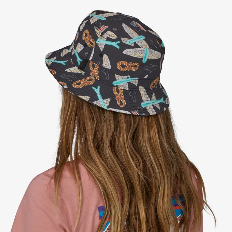 Patagonia Wavefarer Bucket Hat in Fly 50: Ink Black-2