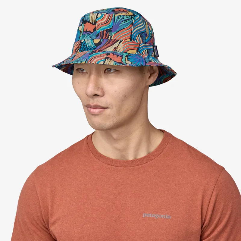 Patagonia Wavefarer Bucket Hat in Joy: Pitch Blue-1