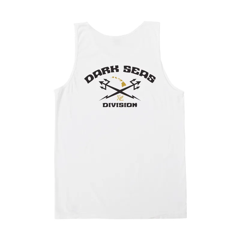 Dark Seas Island of Aloha Tank Tee in White
