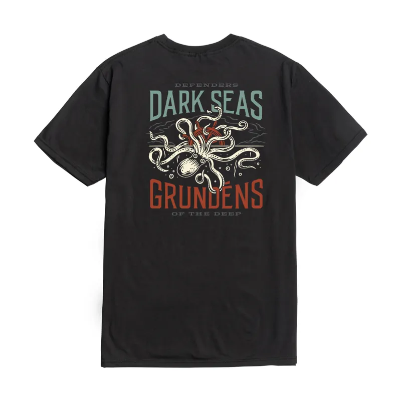 Dark Seas Great Depths Tee in Black