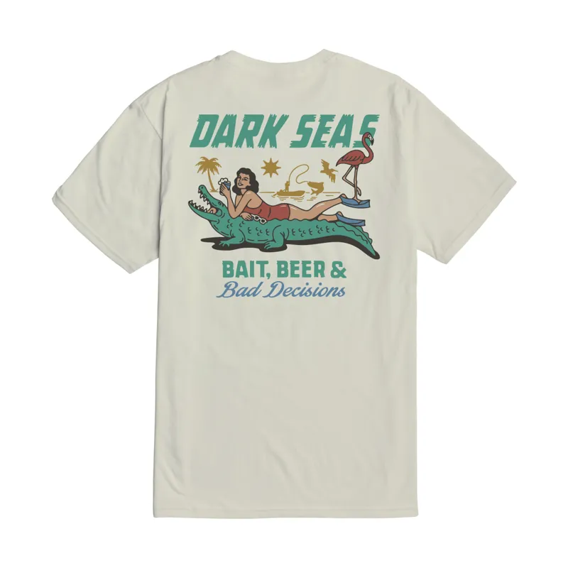 Dark Seas Bad Decisions Tee in Cream