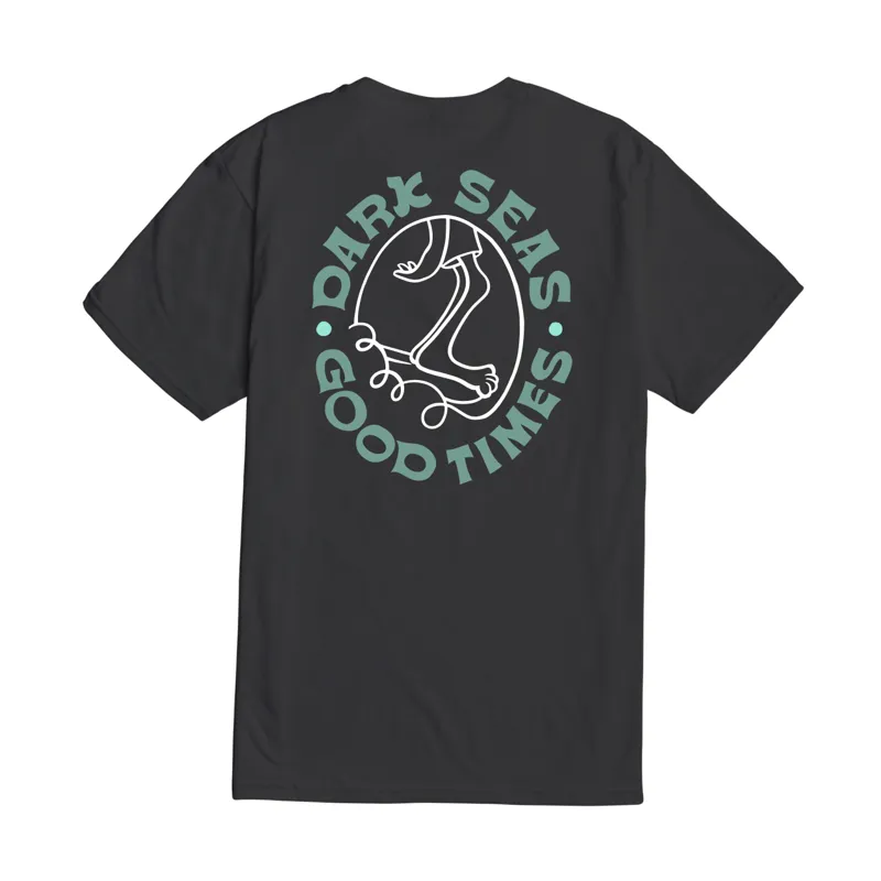 Dark Seas Nose Rider Tee in Charcoal