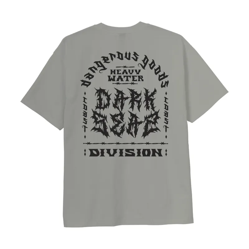 Dark Seas Heavy Water Heavyweight Tee in Storm Grey