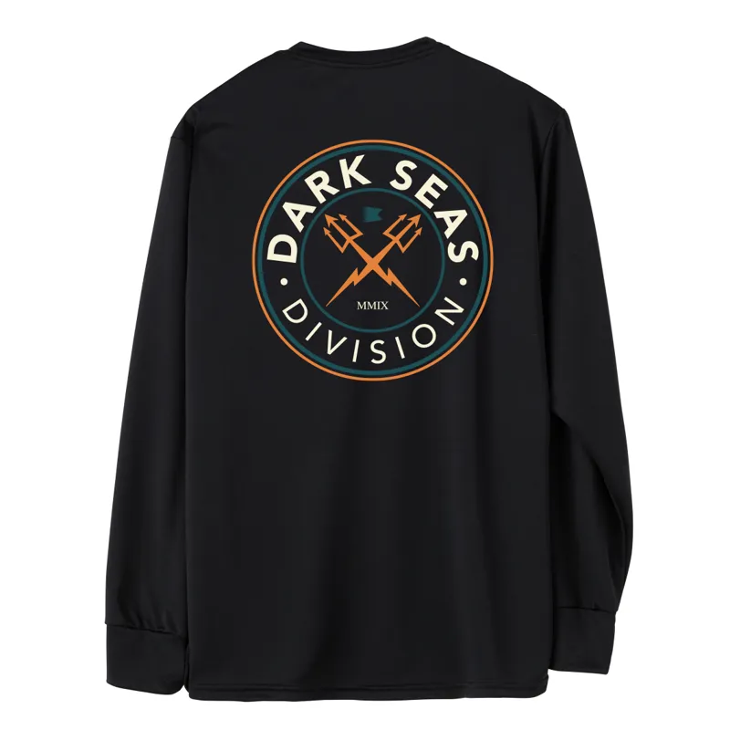 Dark Seas Navigator Long Sleeve UV Tee in Black
