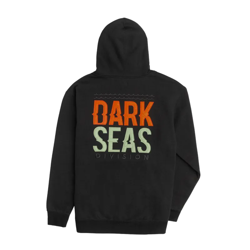 Dark Seas Diablo Heavyweight Hooded Fleece in Black