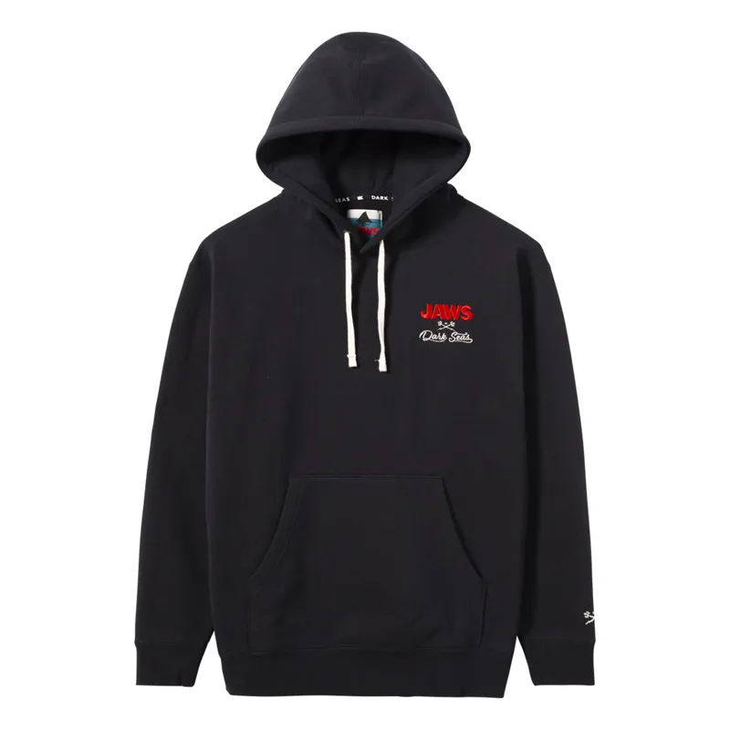 Dark Seas Jaws Collection Gardner Heavyweight Hoodie in Black-1