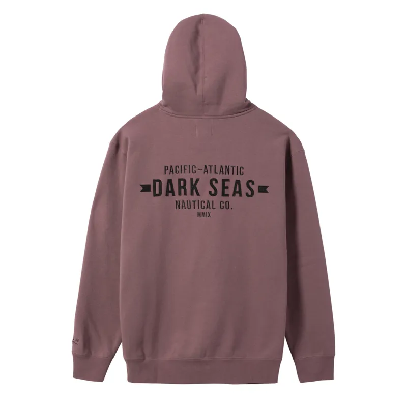 Dark Seas Cameron Heavyweight Hoodie in Rose