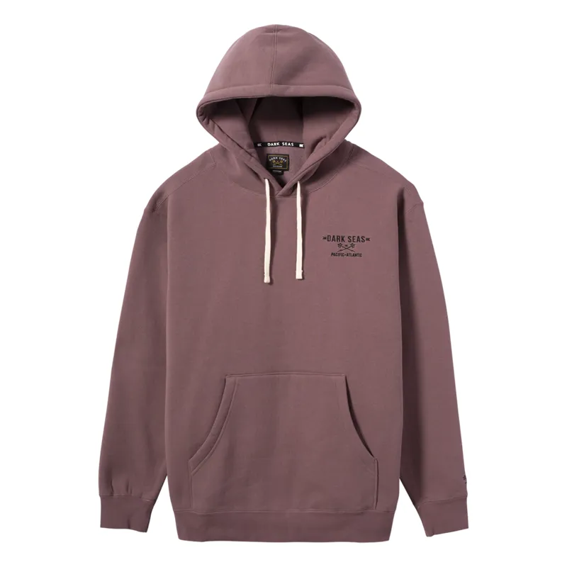 Dark Seas Cameron Heavyweight Hoodie in Rose-1