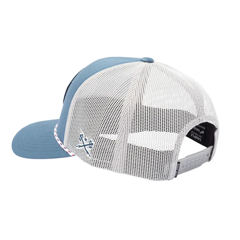 Dark Seas Galloway Cap in Blue/Grey-1