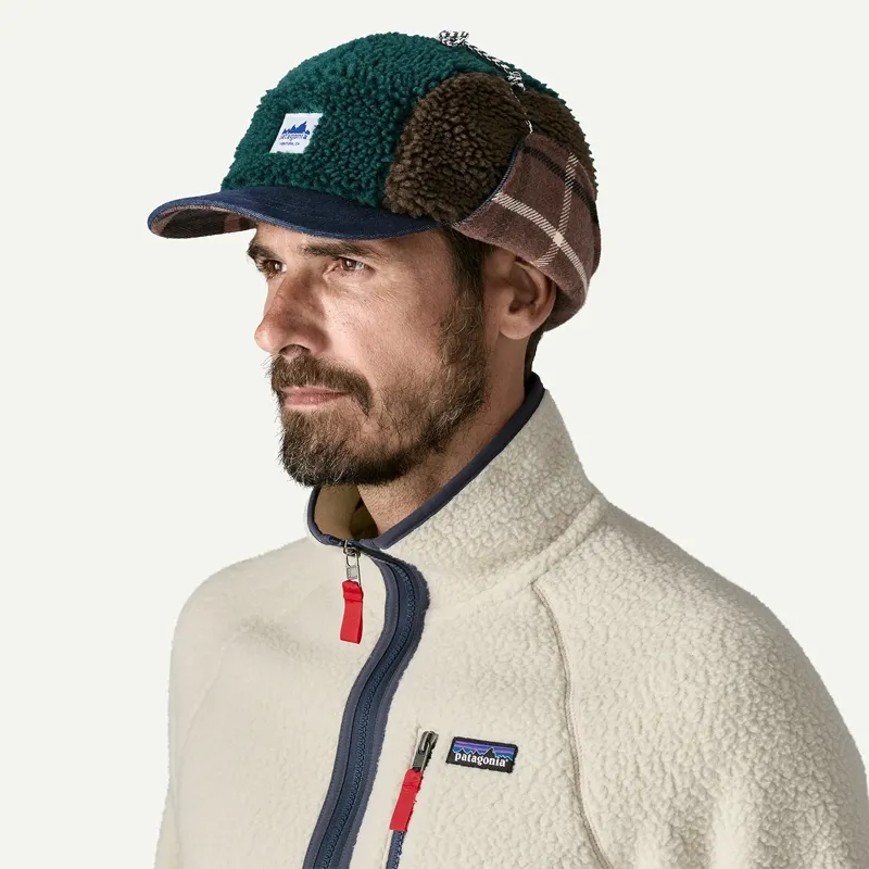 Patagonia Range Earflap Cap in Cascade Green-3
