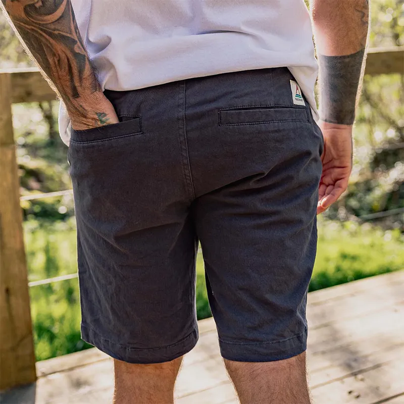 Passenger 365 Organic Cotton Short in Charcoal-2