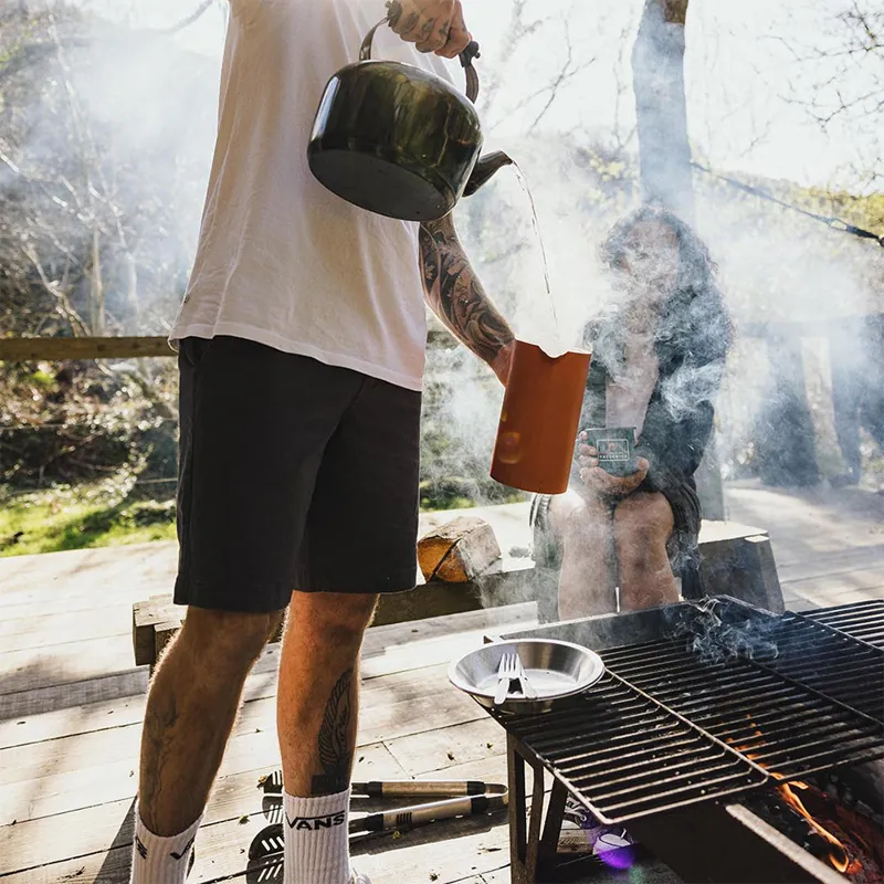 Passenger 365 Organic Cotton Short in Charcoal-4