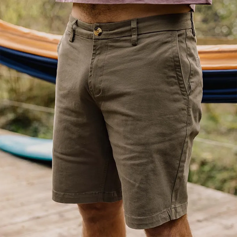 Passenger 365 Organic Cotton Short in Dusty Olive