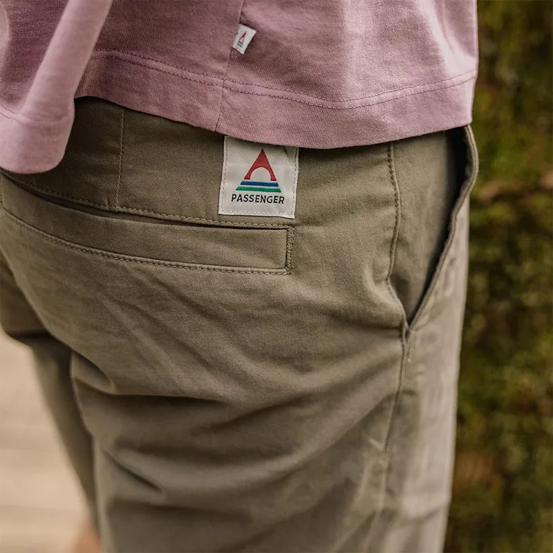 Passenger 365 Organic Cotton Short in Dusty Olive-3