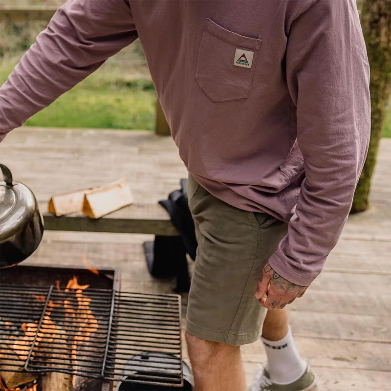 Passenger 365 Organic Cotton Short in Dusty Olive-4