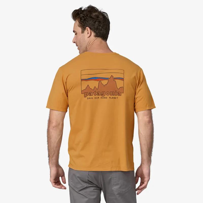 Patagonia '73 Skyline Organic T-Shirt in Dried Mango-2