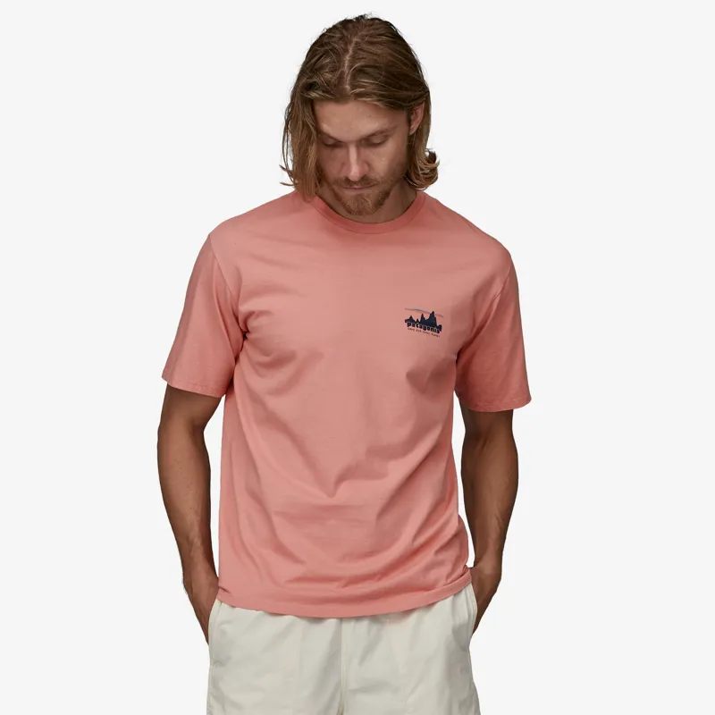 Patagonia '73 Skyline Organic T-shirt in Sunfade Pink-1