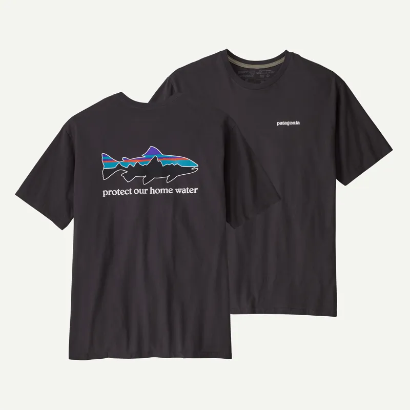 Patagonia Home Water Trout Organic T-Shirt in Ink Black