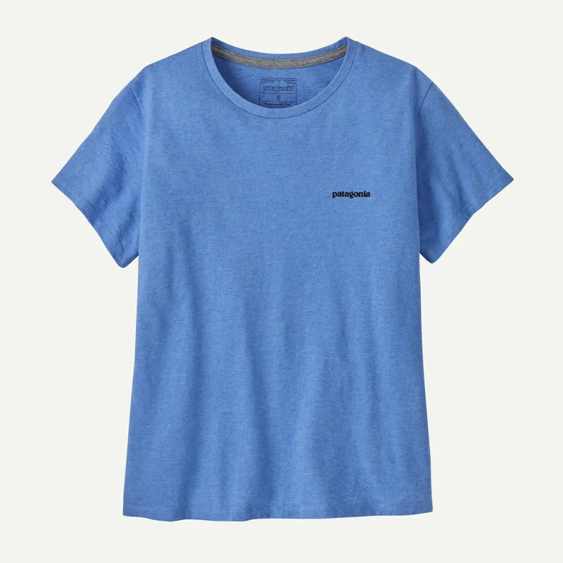 Patagonia Womens' P-6 Logo Responsibili-Tee in Abundant Blue-1