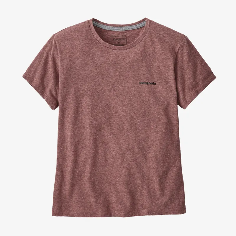 Patagonia P-6 Logo Women's Responsibili-Tee in Dulse Mauve-1