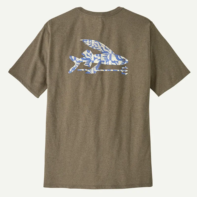 Patagonia Flying Fish Responsibili-Tee in Flying Fish: Mother Tree Abundant Blue
